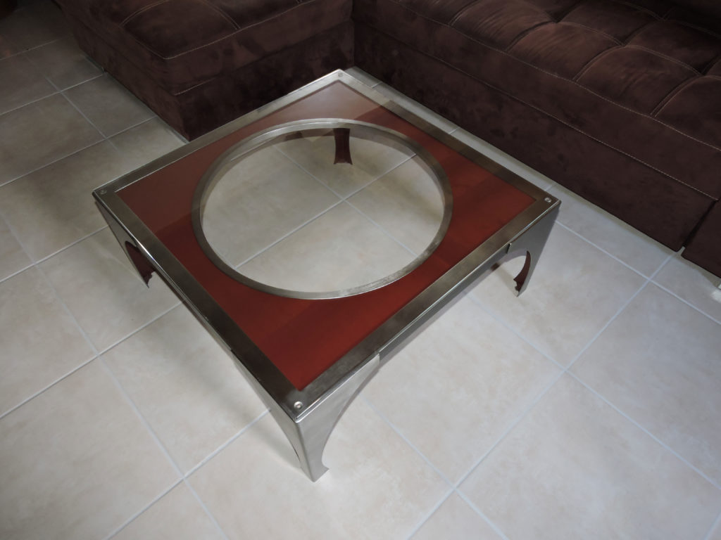 Mobilier fer forgé, table basse fer forgé, ferronnier Pau, ferronnerie Pau Angais, Orthez, Tarbes, 64