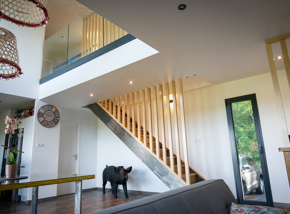 Escalier à limons latéraux – Réf LRT